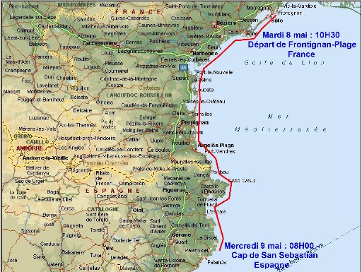Etape 01 - Frontignan - San Sébastian - Espagne