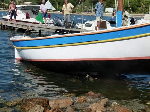 Mise à l'eau et premiers "virons" dans l'eau...